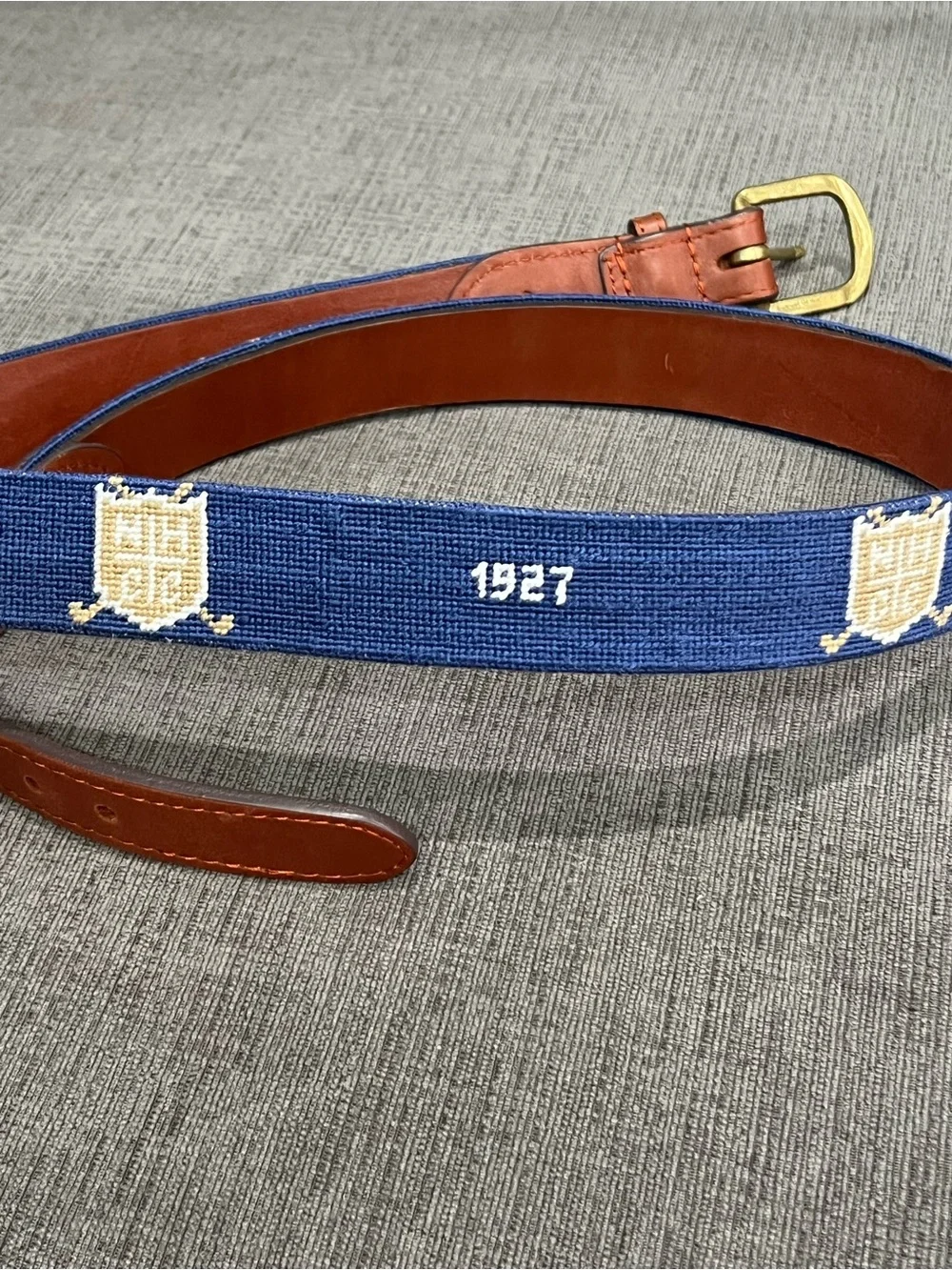 Smathers & Branson Needlepoint Belt 42